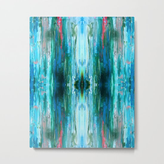 Abstract Ice Pattern Metal Print