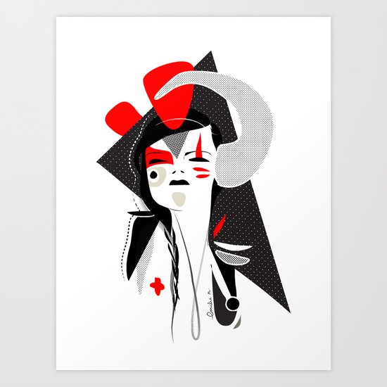 This head I hold 2 - Emilie Record Art Print