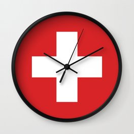 Switzerland Flag Wall Clock