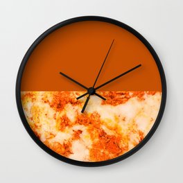 Fiery Orange Wall Clock