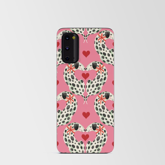 Dalmatians in Love Dogs & Hearts Pattern Android Card Case