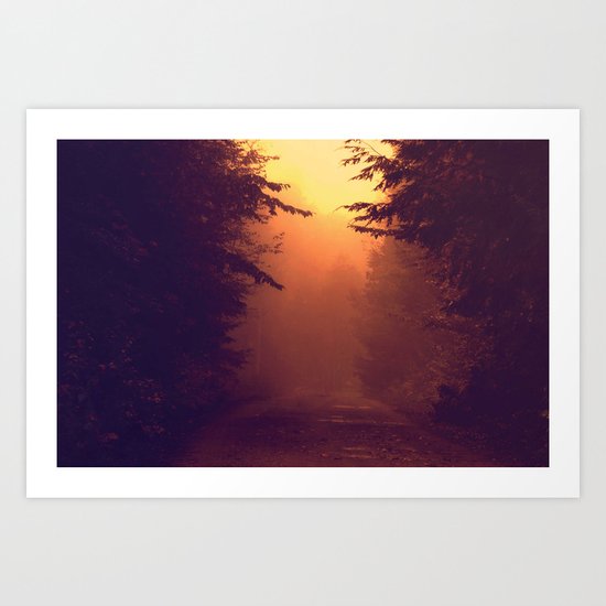 One Foggy Morning Art Print