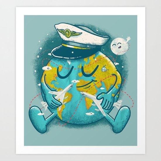 The Greatest Round Trip Art Print