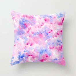 Abstract watercolour painting Throw Pillow