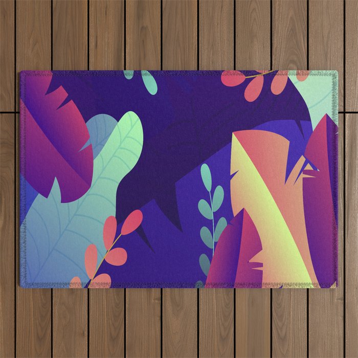 Nature with colorful leaves Outdoor Rug