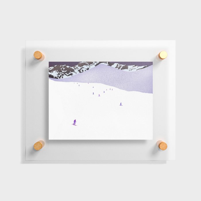 Winter sports Floating Acrylic Print
