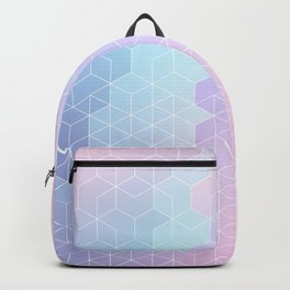 Geometric pastel vibes pattern 1 #pattern #decor #abstractart Backpack