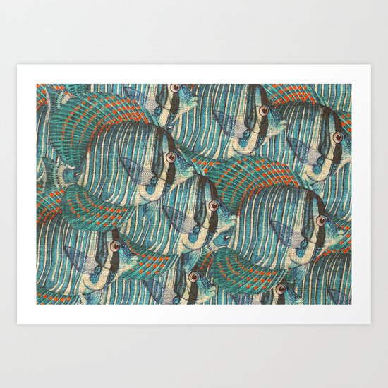 Crowd Fish 8 Art Print