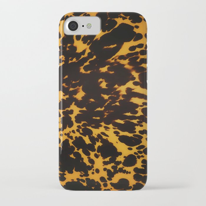 art deco polished tortoise shell iphone case