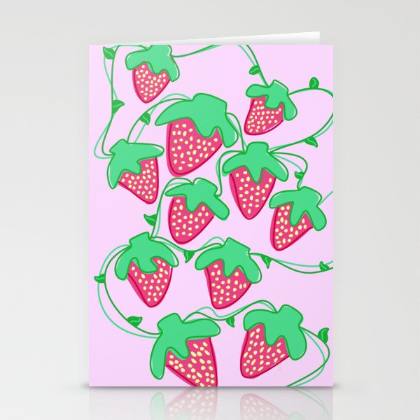 New strawberry  Stationery Cards