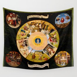 The Seven Deadly Sins and The Four Last Things Wall Tapestry