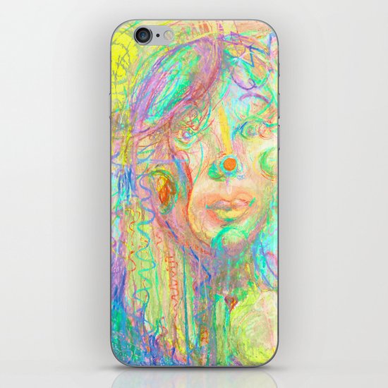Psychedelic Girl iPhone Skin