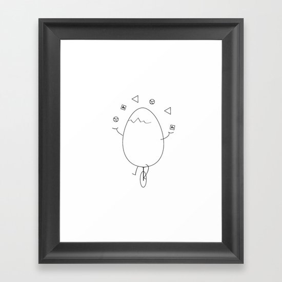 The juggler Framed Art Print