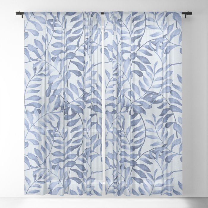 Fern Pattern 19 Sheer Curtain