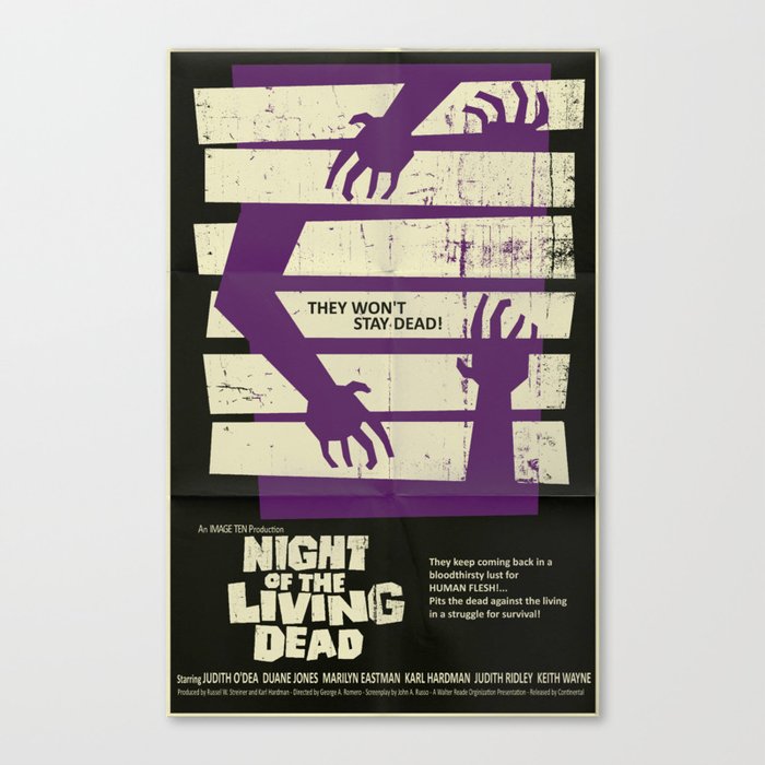 Night of the Living Dead  Canvas Print