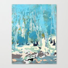 abstract forest in pastels Canvas Print