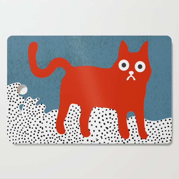 Little Red Cat Cutting Board