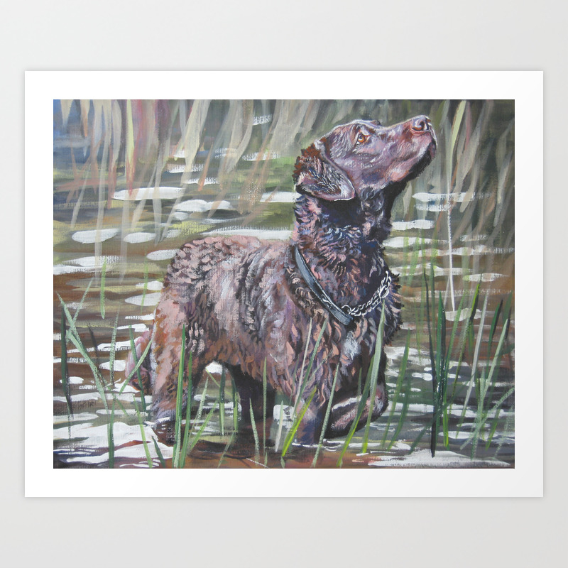 The Chesapeake Bay Retriever Dog Art From An Original Painting By