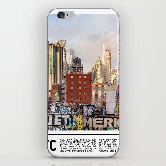 New York City Minimalist Skyline iPhone Skin