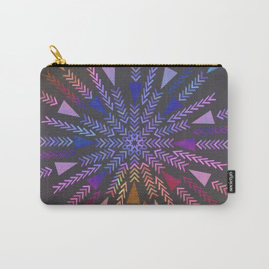 Multicolored geometric firework Carry-All Pouch