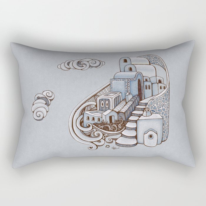 Santorini Rectangular Pillow