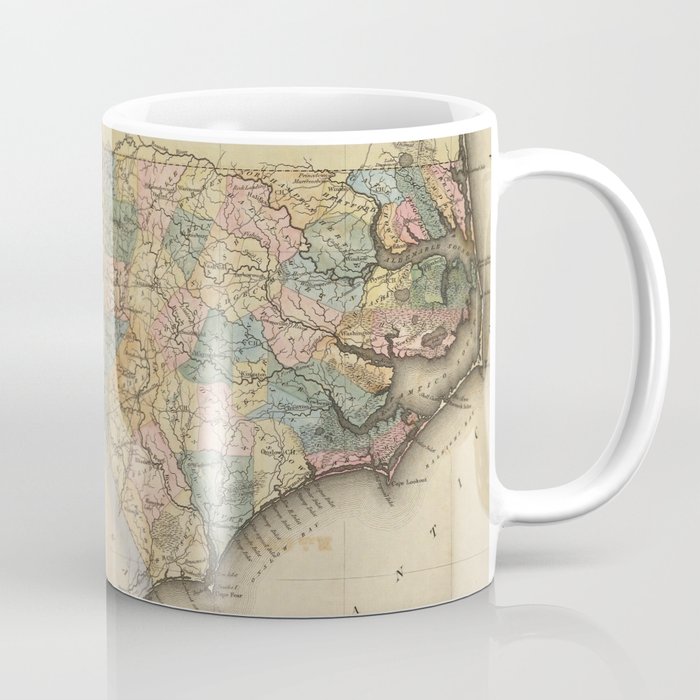 Vintage Map of North Carolina (1823) Coffee Mug