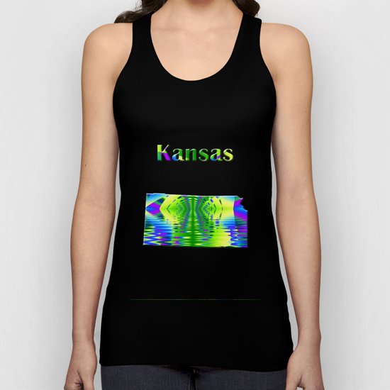 Kansas Map Unisex Tank Top