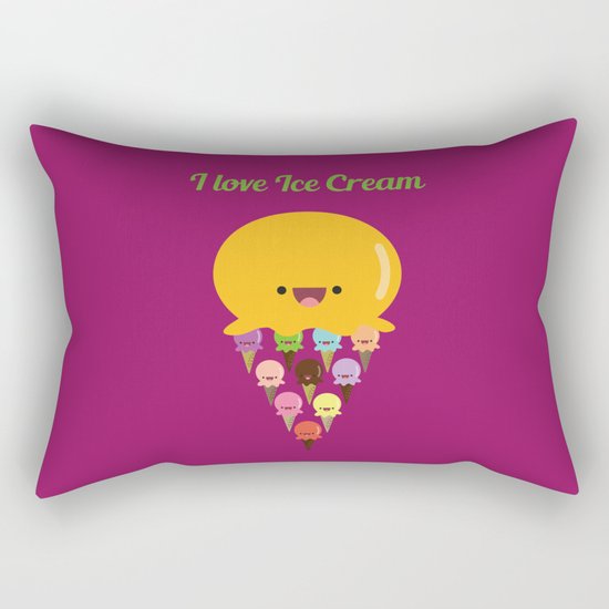 I love Ice Cream! Rectangular Pillow