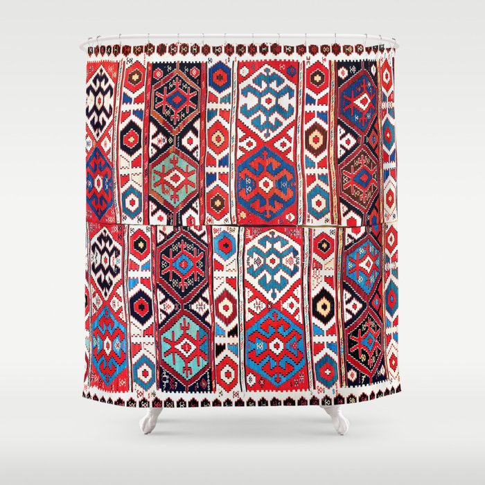 Shahsavan Azerbaijan Northwest Persian Kilim Print Shower Curtain