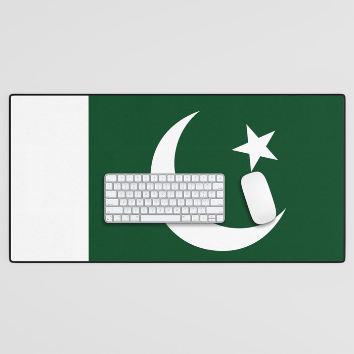The National Flag of Pakistan - Authentic Version Desk Mat