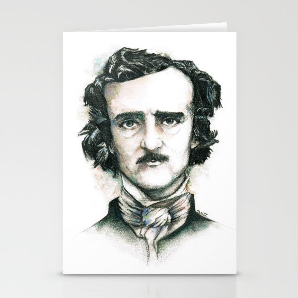 Edgar Allan Poe and Ravens Stationery Cards