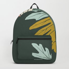 Midcentury Tropical Leaves Backpack