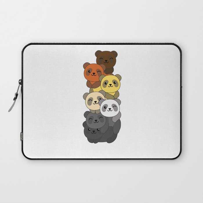 Bear Brotherhood Flag Pride Lgbtq Panda Pile Laptop Sleeve