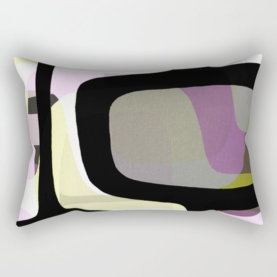Mid Century Abstract 1 Rectangular Pillow