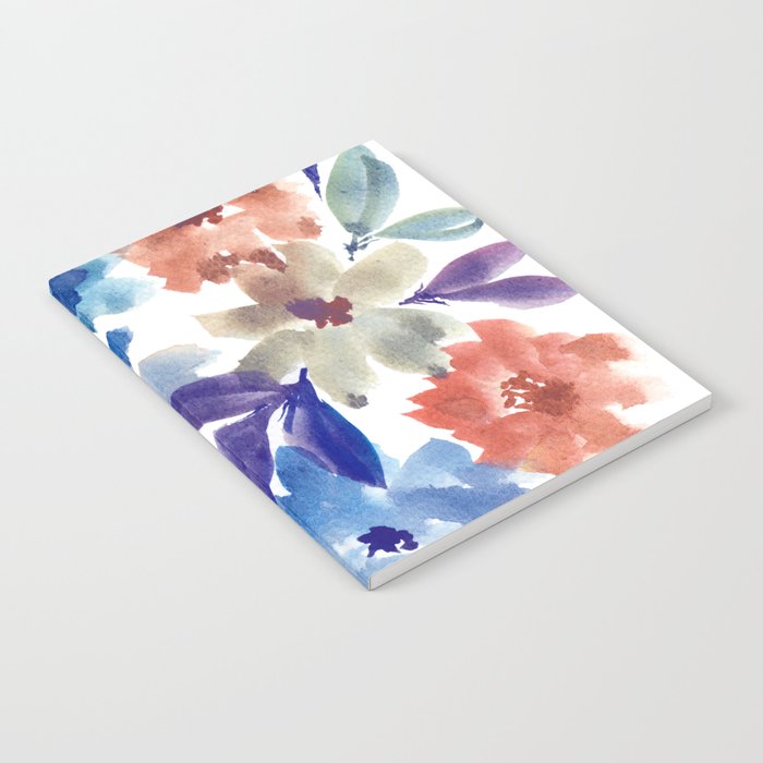 hand painted flowers_3c Notebook