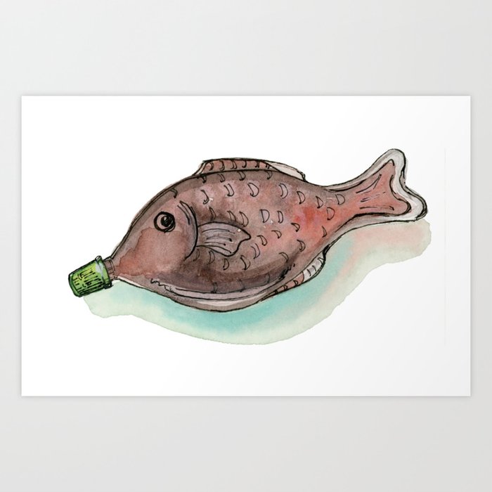 Little Soy Fish Art Print
