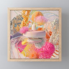 Life underwater Framed Mini Art Print