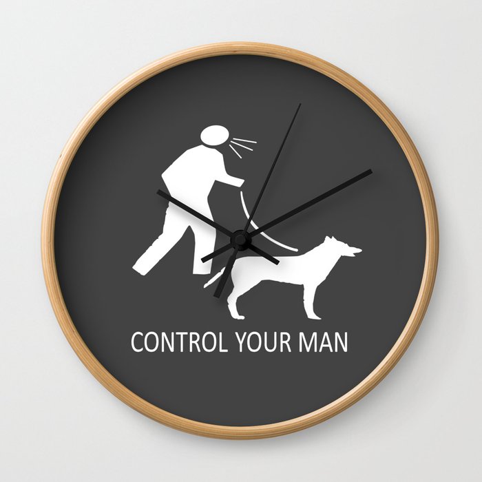 Control your man Wall Clock