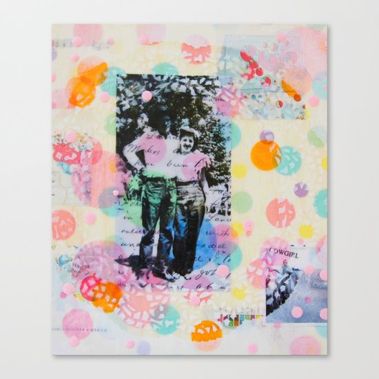 Cowboy Cowgirl Couple Canvas Print By Susannajariandesign Society6