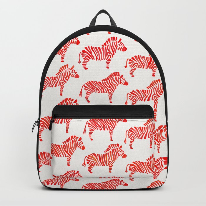 Zebras – Red Palette Backpack