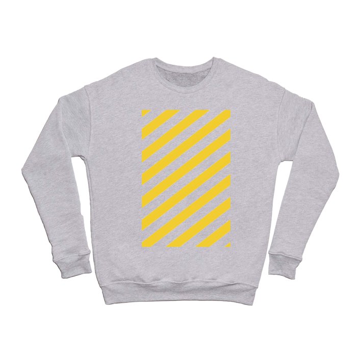Stripes Deep Yellow Crewneck Sweatshirt