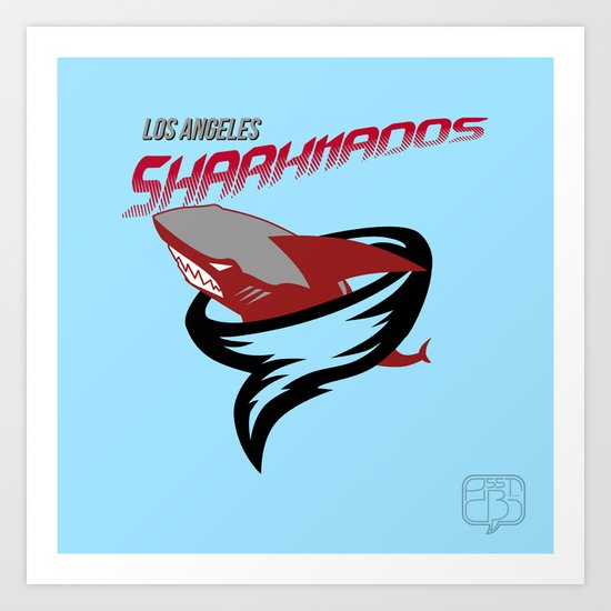 LA Sharknados Art Print