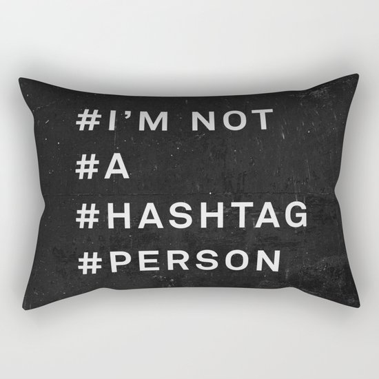 Hashtag Rectangular Pillow