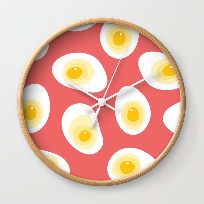 Pink Egg Wall Clock