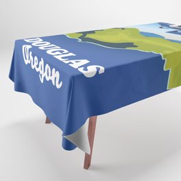 Douglas Oregon Travel Map Tablecloth
