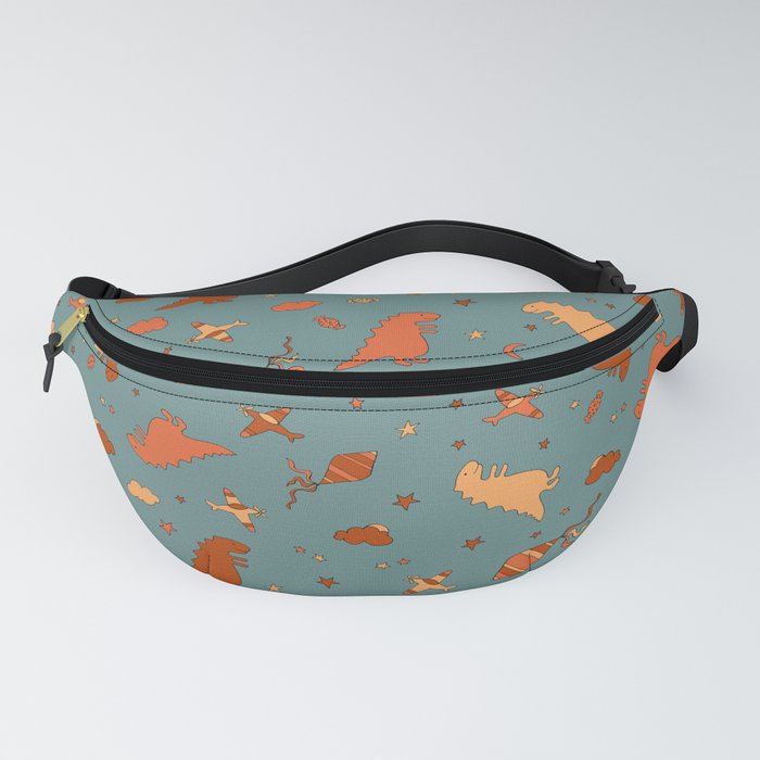 Dinosaurs pattern. Fashion Kids Print Fanny Pack