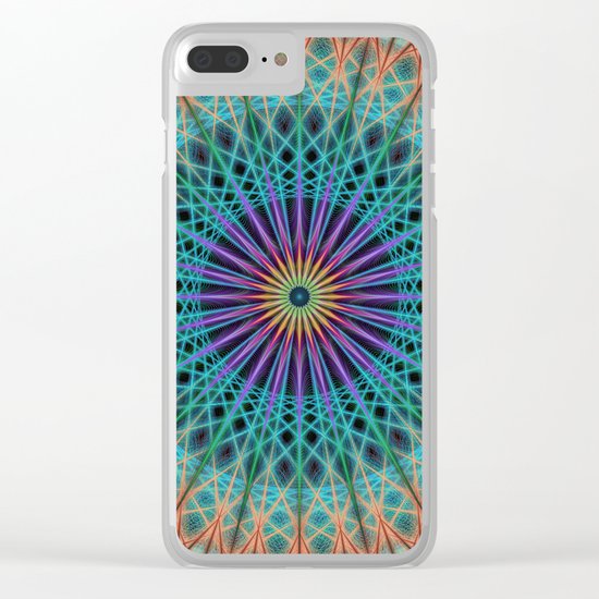 Round fantasy structure Clear iPhone Case