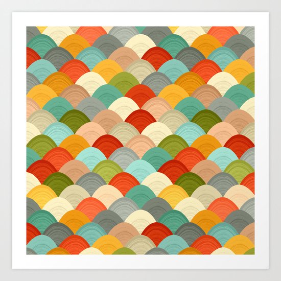yarn hill dollops Art Print