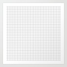 Grid lines pattern Art Print