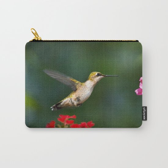 Summer Hummingbird Carry-All Pouch